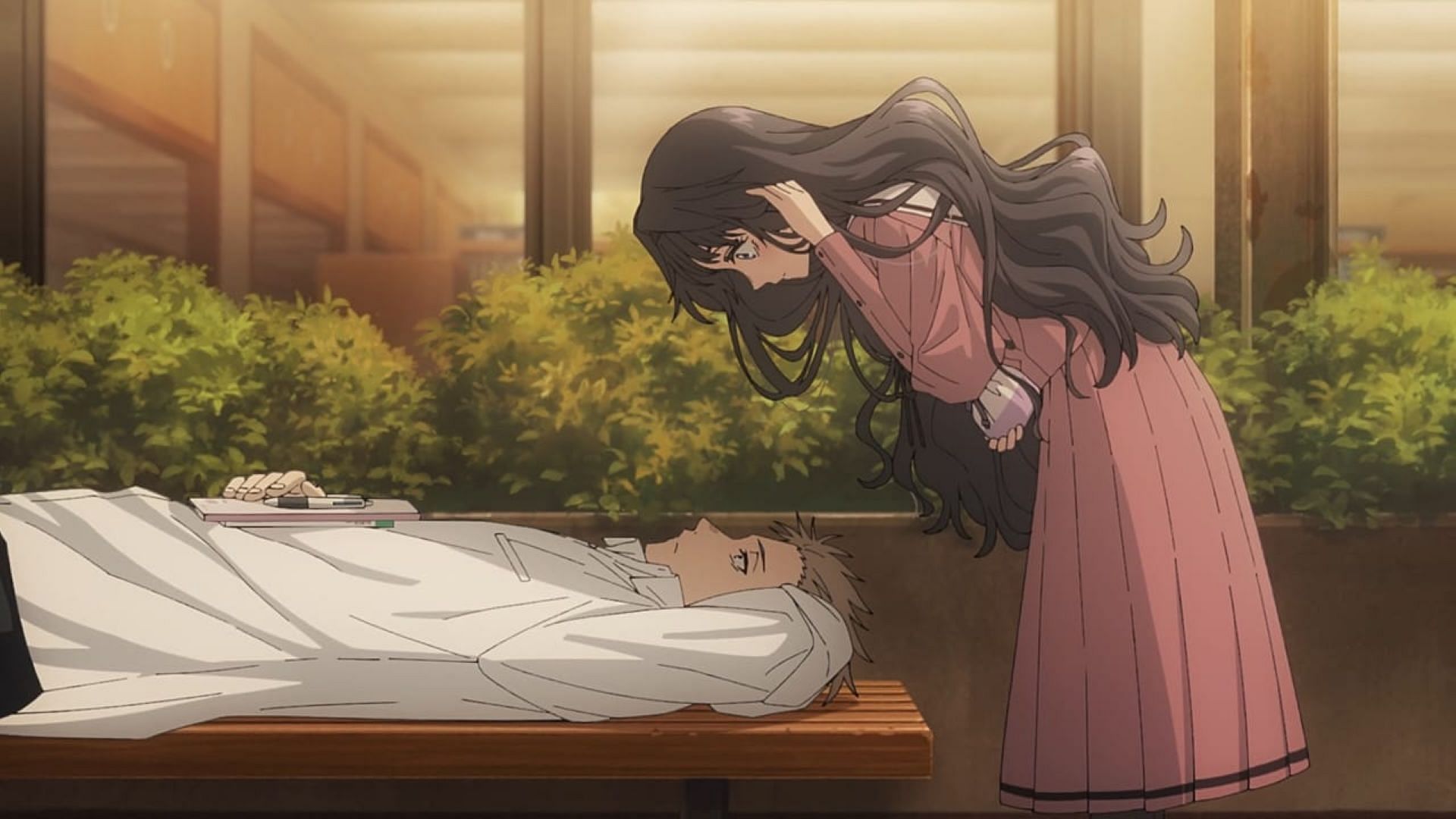 Rintaro and Kaoruko, as seen in the episode (Image via CloverWorks)